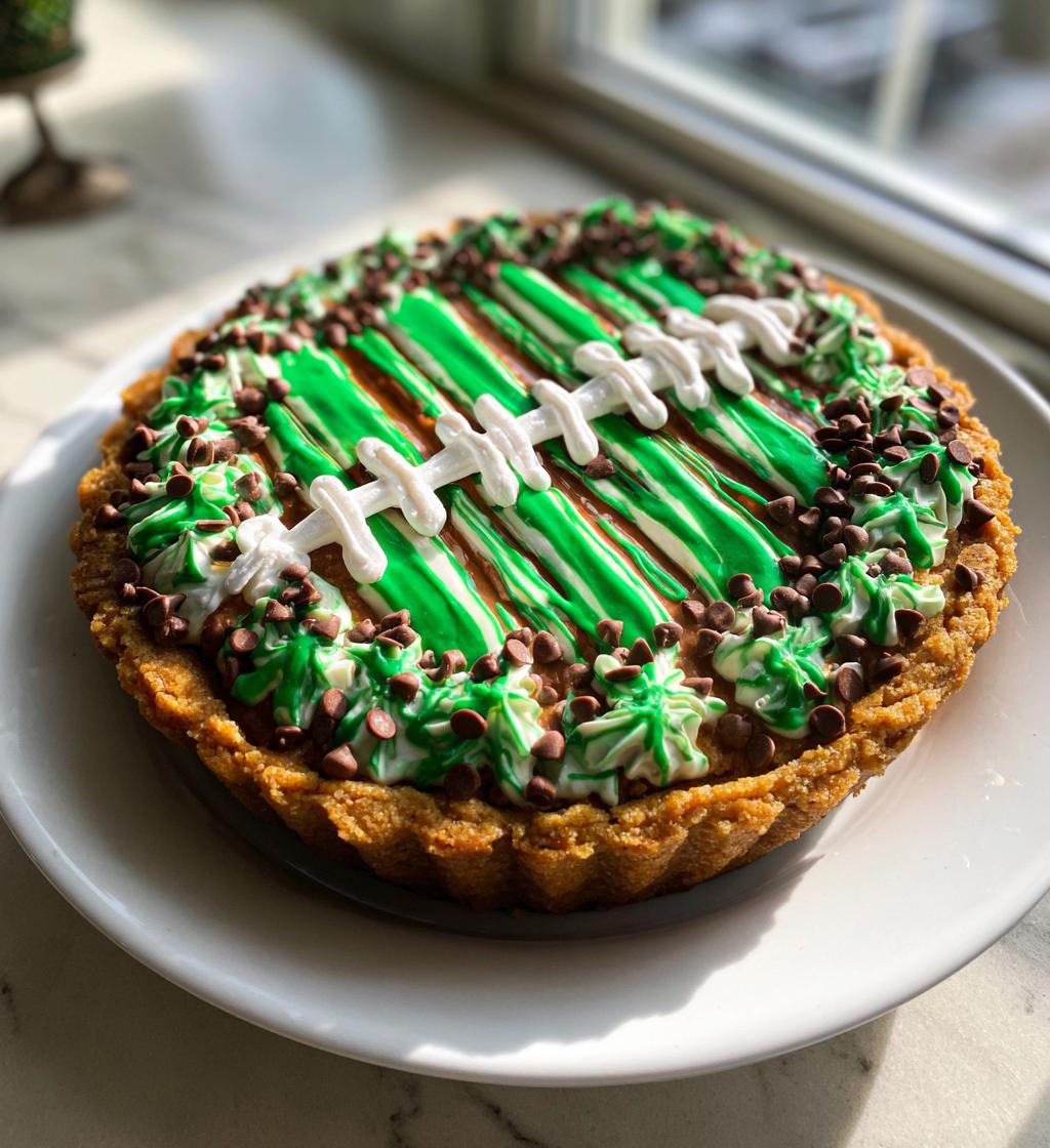 football cookie cake