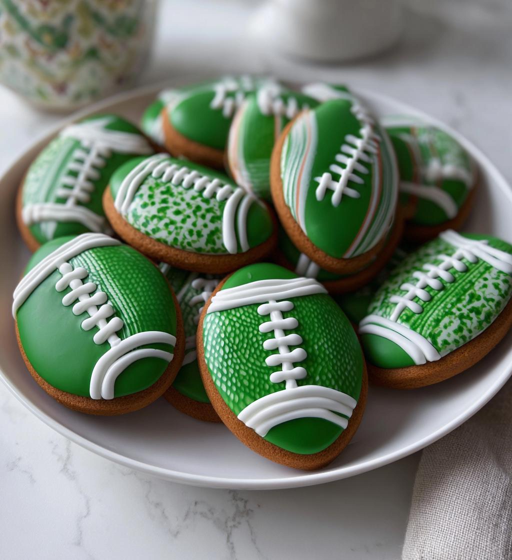 football cookies decorated