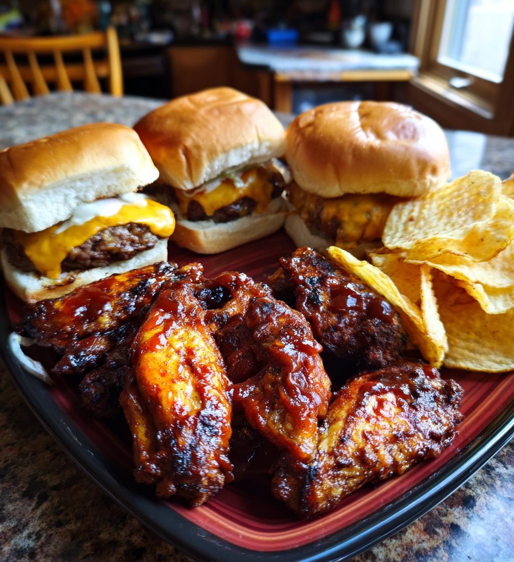 football cookout food