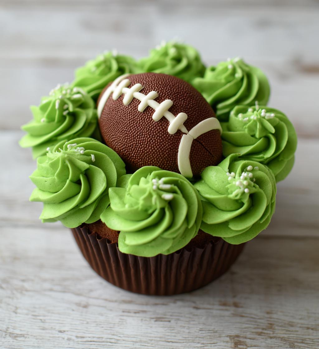 football cupcake cake ideas pull apart