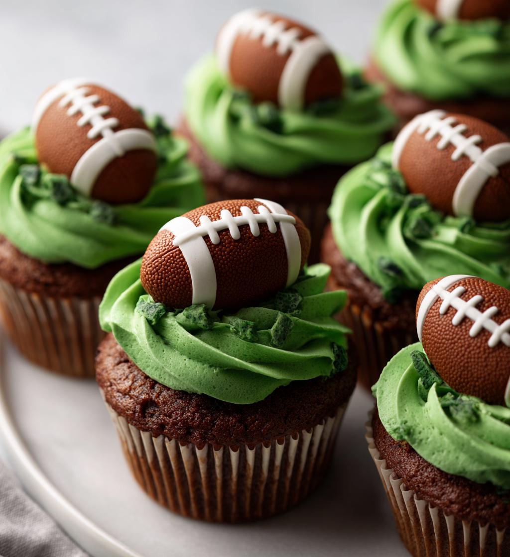 football cupcake pull apart cake