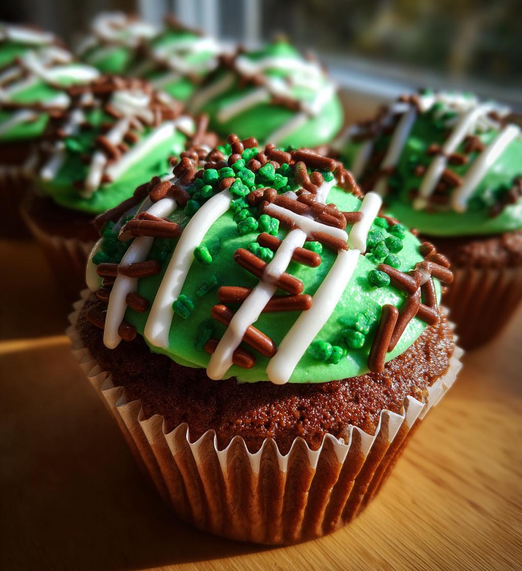 football cupcakes ideas