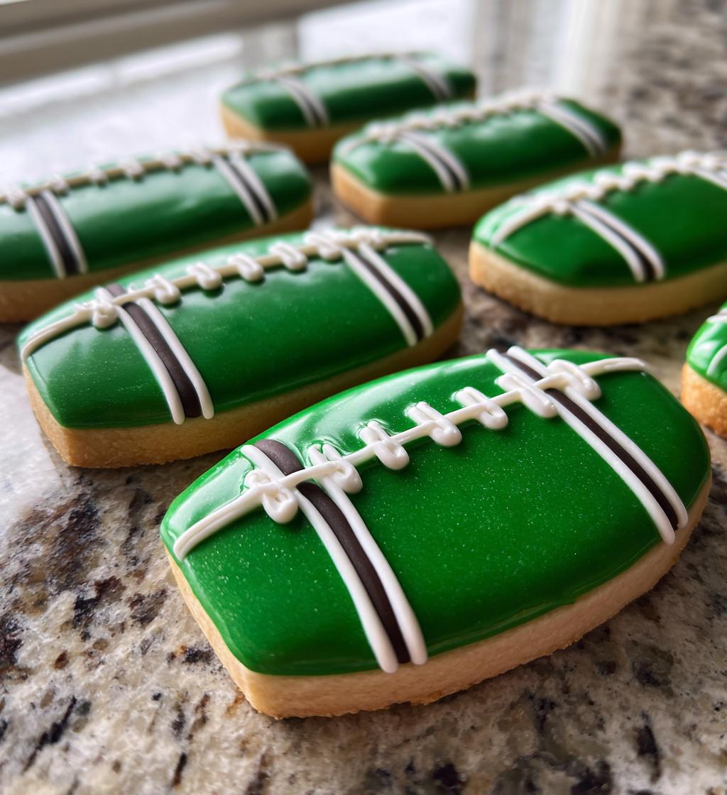 football field sugar cookies