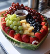 football fruit tray ideas