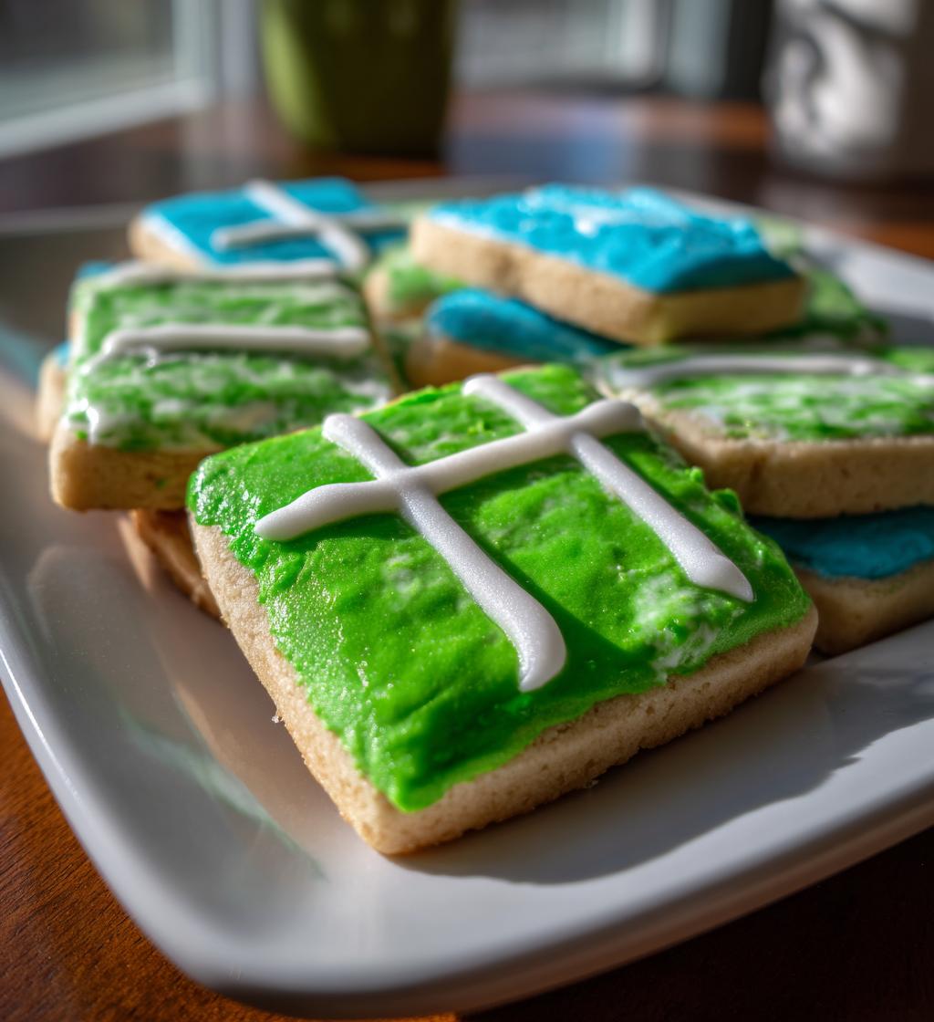 football gender reveal cookies