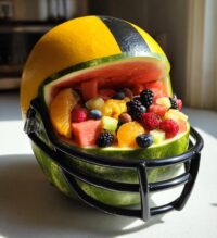 football helmet watermelon