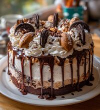 football ice cream cake