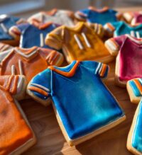 football jersey cookies decorated