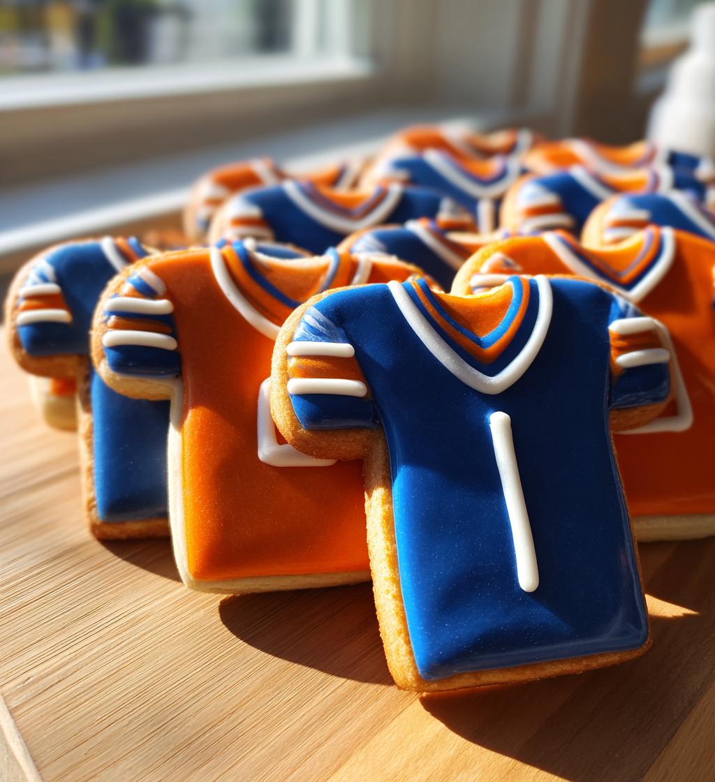 football jersey sugar cookies