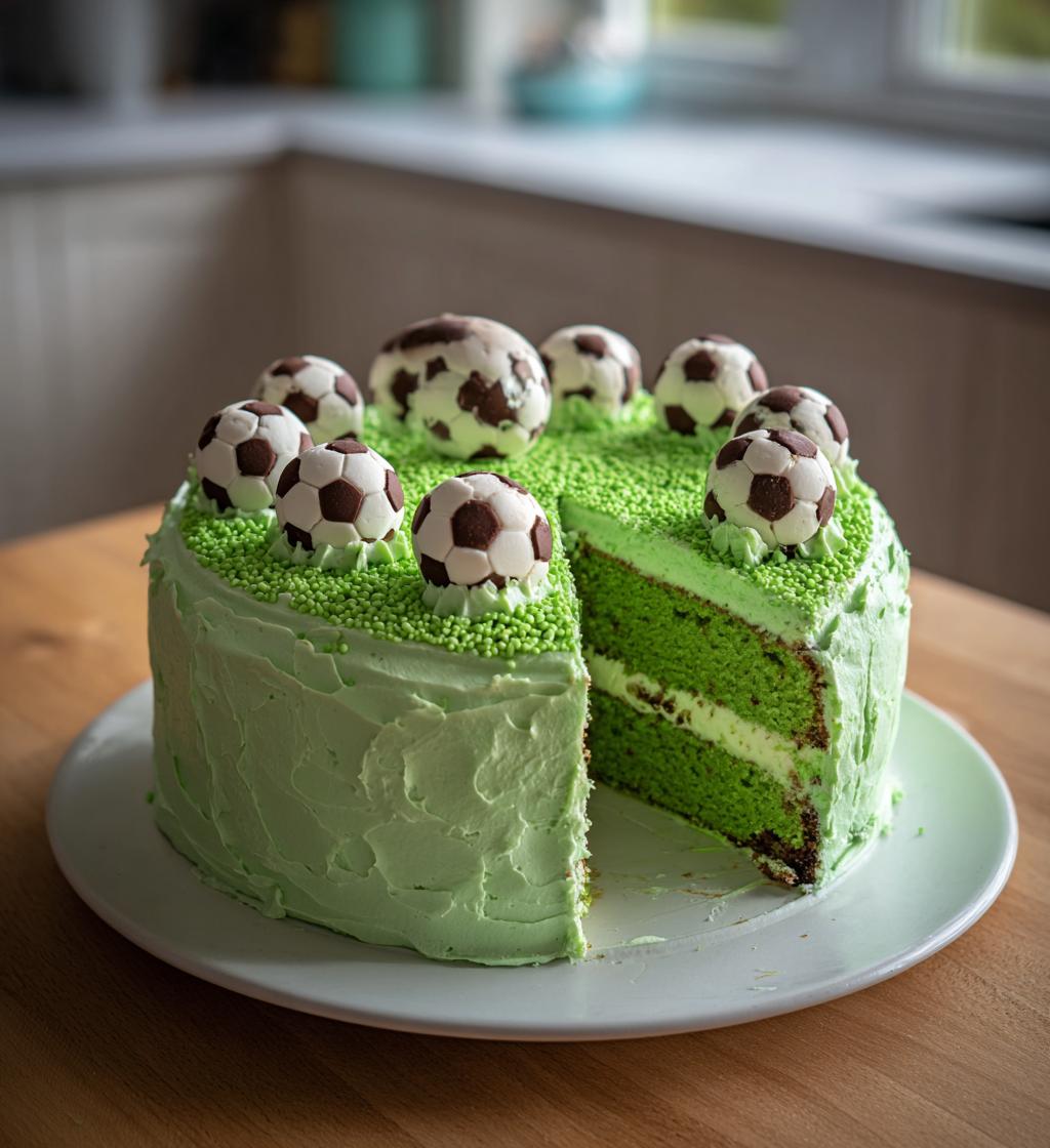 football on cake