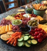 football party charcuterie board ideas