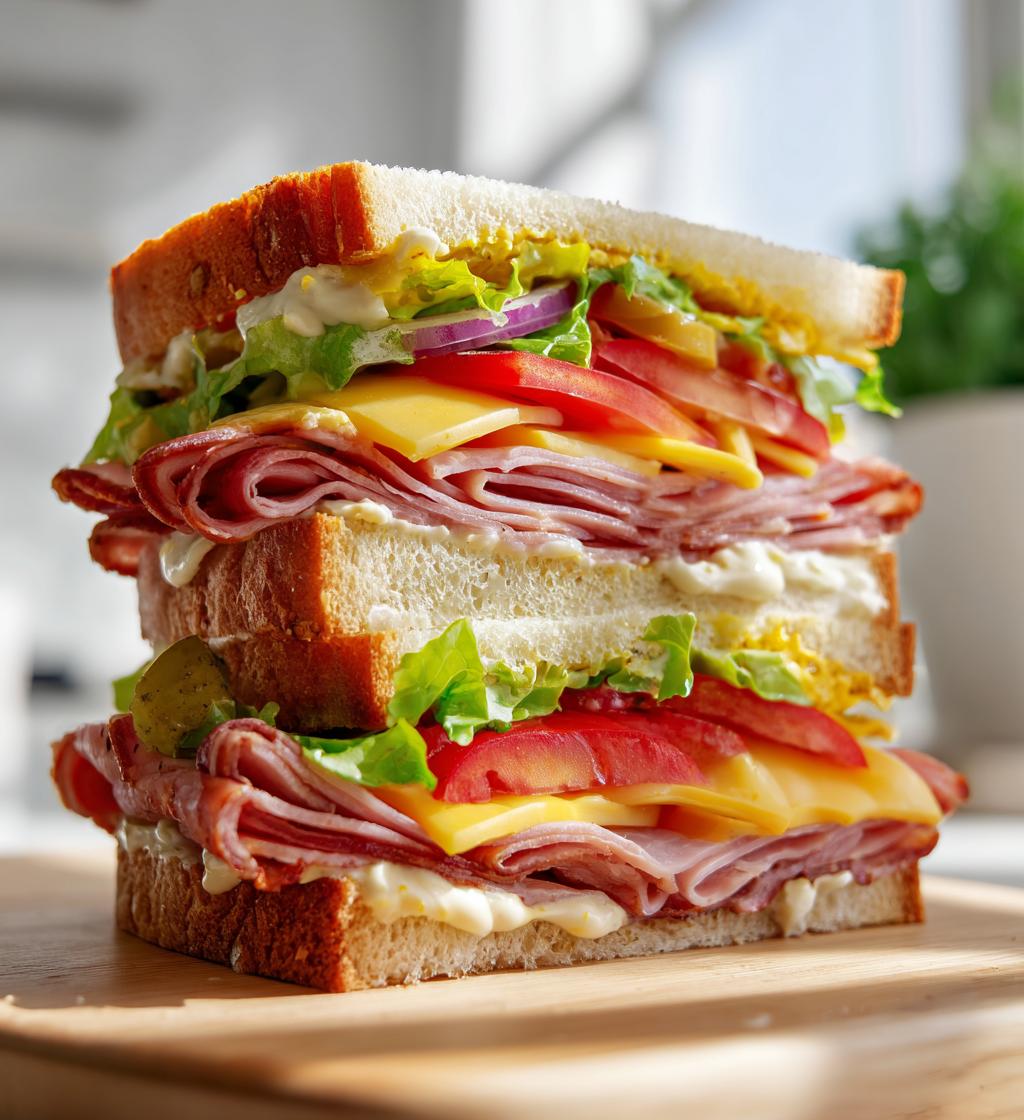 football sandwich ideas