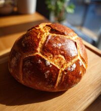 football shaped bread