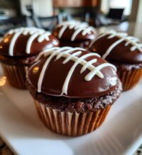 football shaped cupcakes