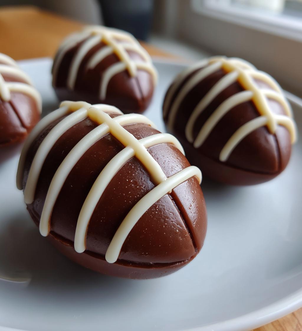 football shaped desserts