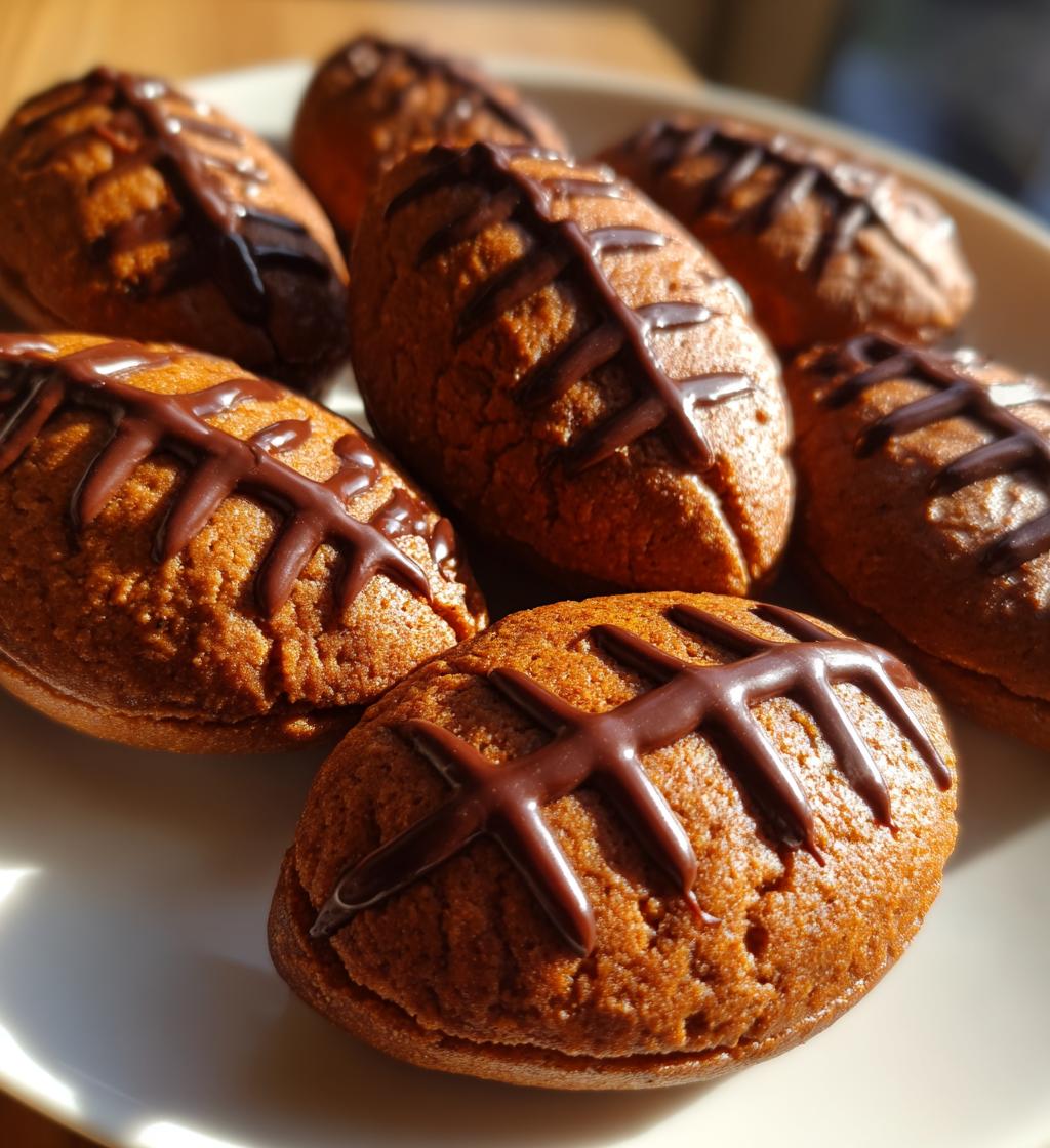 football shaped foods