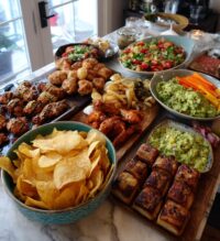 football snack table