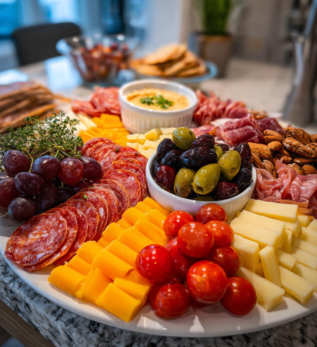 football tailgate charcuterie board