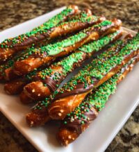 football themed pretzel rods