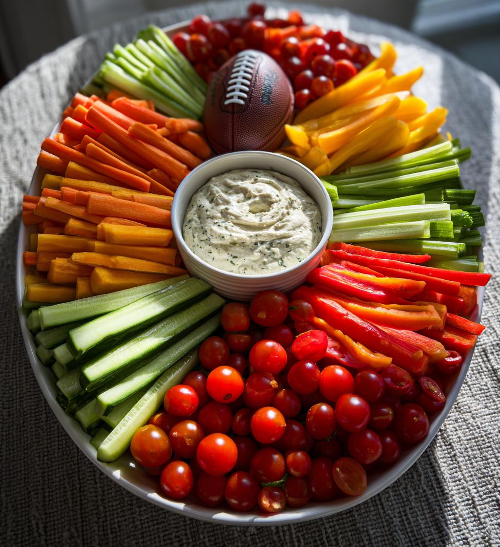 football veggie tray