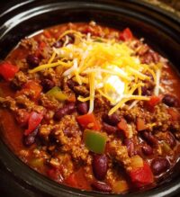 game day chili crockpot