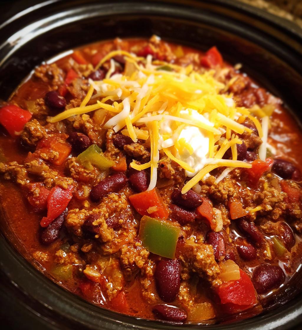 game day chili crockpot