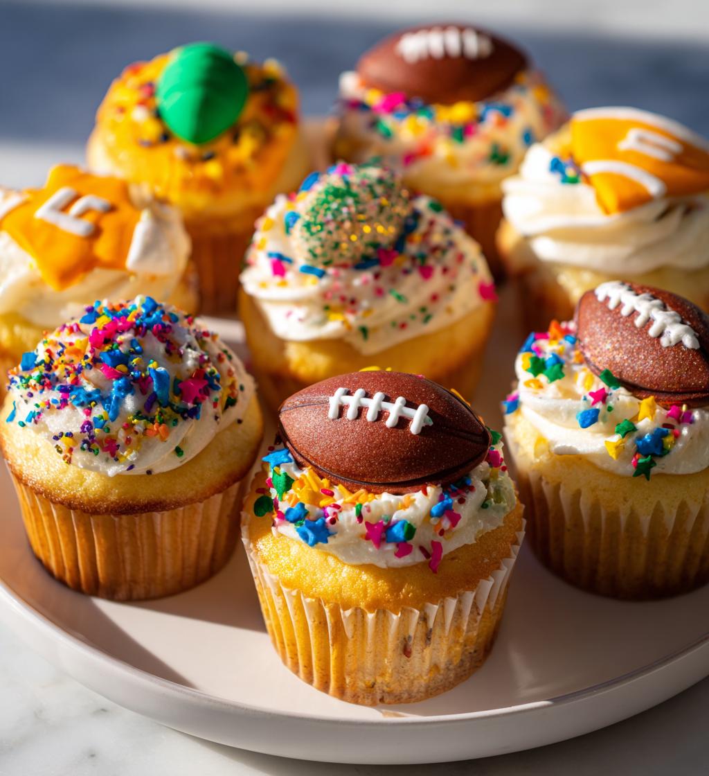 game day cupcake decorations