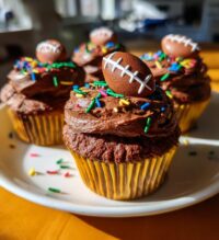 game day cupcakes football season