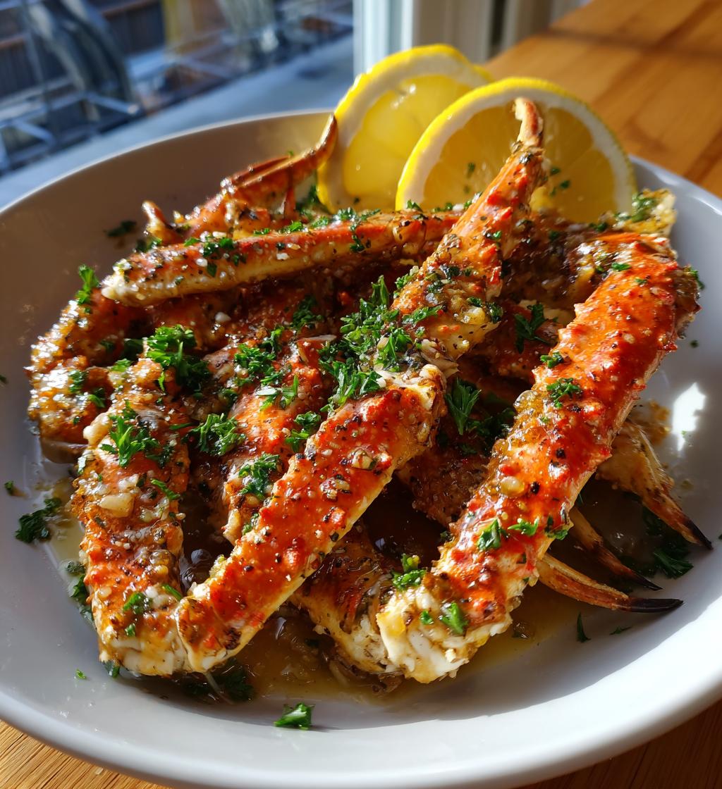 garlic butter crab legs
