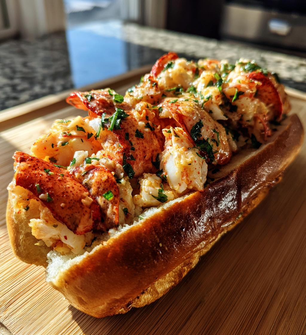 garlic butter lobster roll