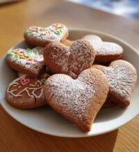 gingerbread cookies heart