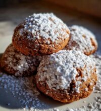 gingerbread snowball cookies
