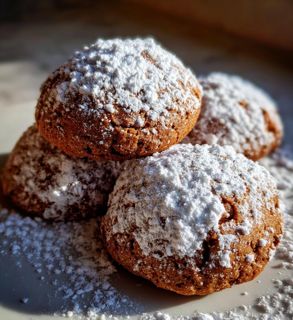 gingerbread snowball cookies
