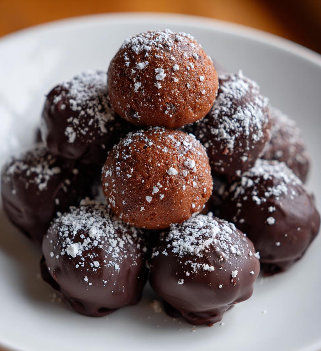 gingerbread truffles