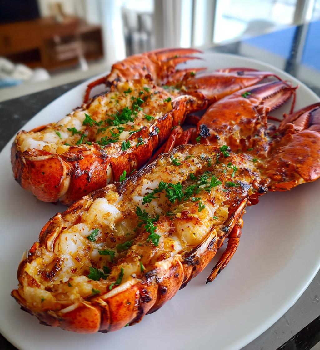 grilled whole lobster