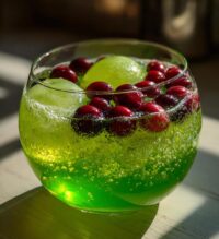 grinch punch with lime sherbet