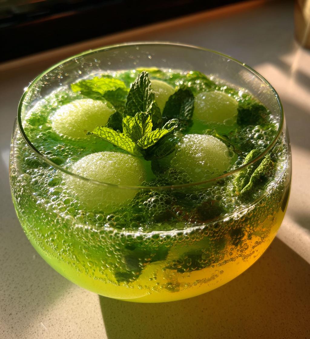 grinch punch with sherbert