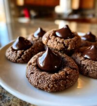 hershey kiss thumbprint cookies