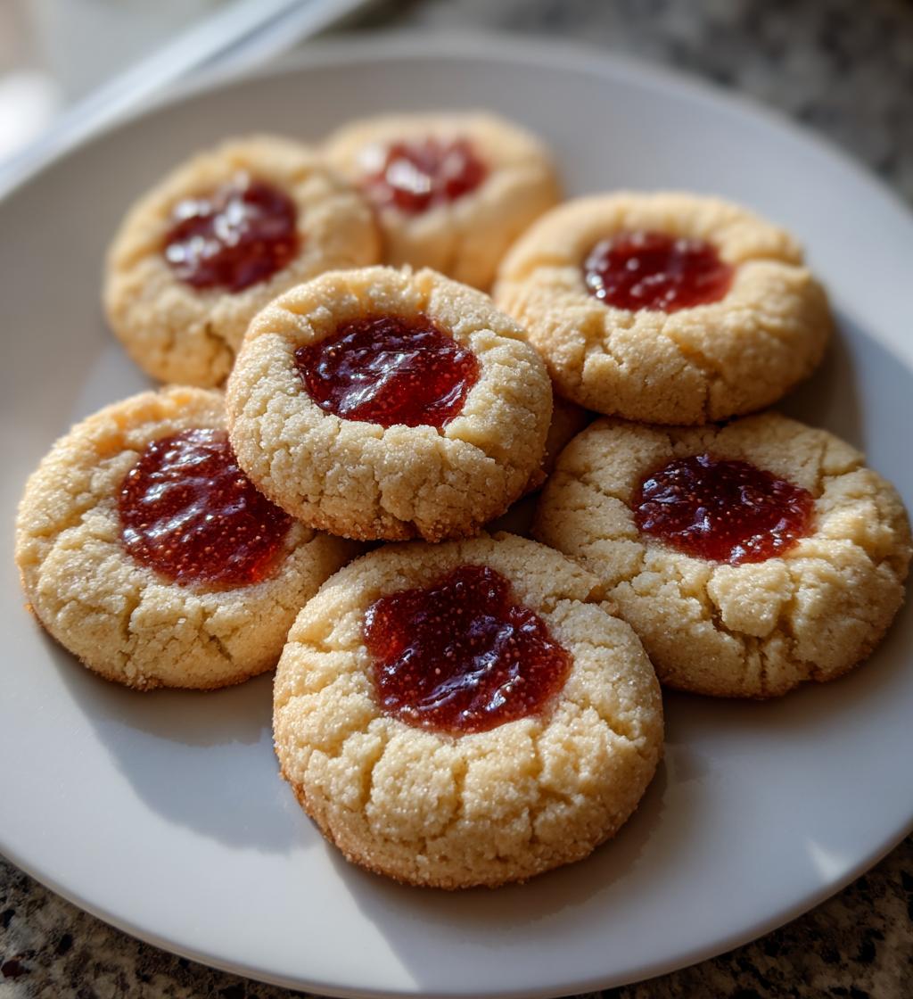 holiday thumbprint cookies