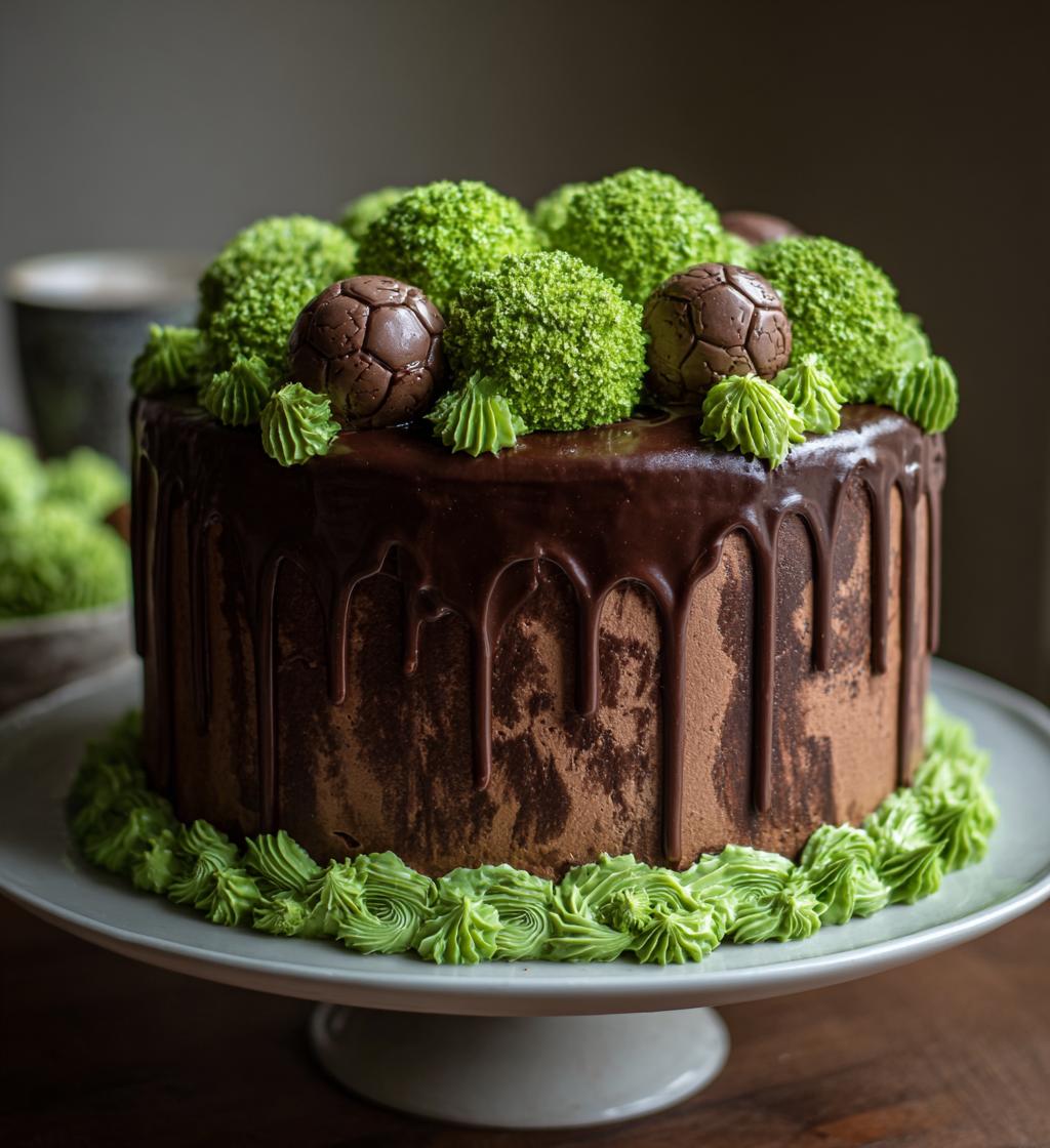 how to make a football cake