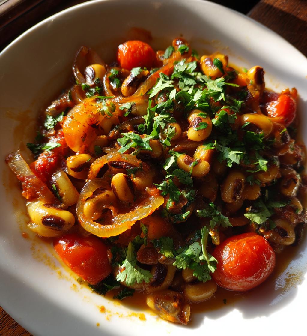 how to make black eyed peas masala