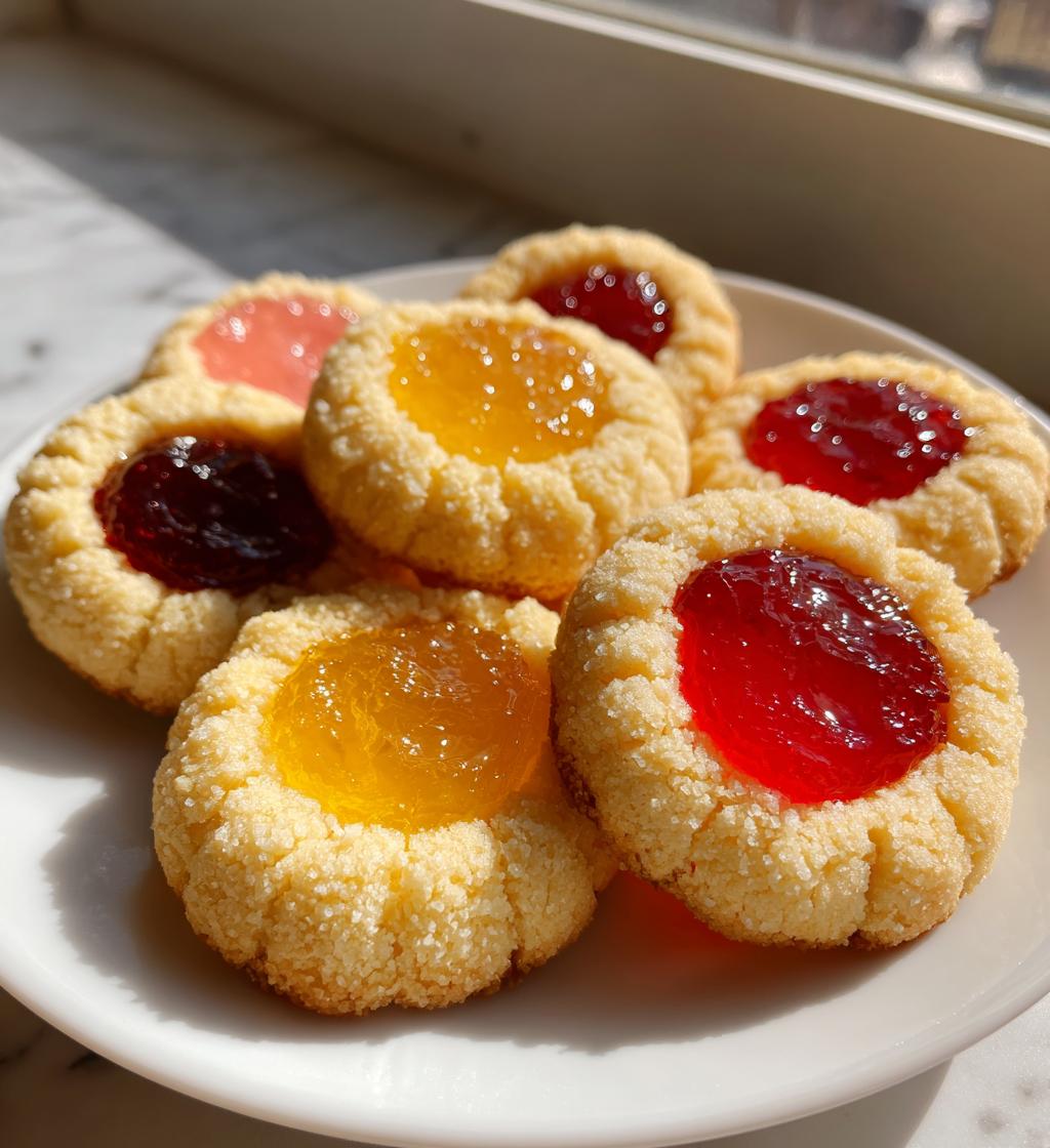 icing thumbprint cookies