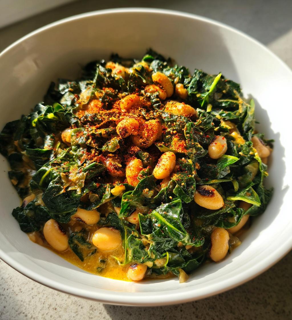 kale and black eyed peas