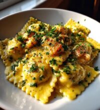 lemon cream sauce for lobster ravioli