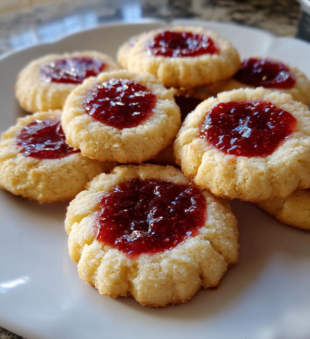 lemon raspberry thumbprint cookies
