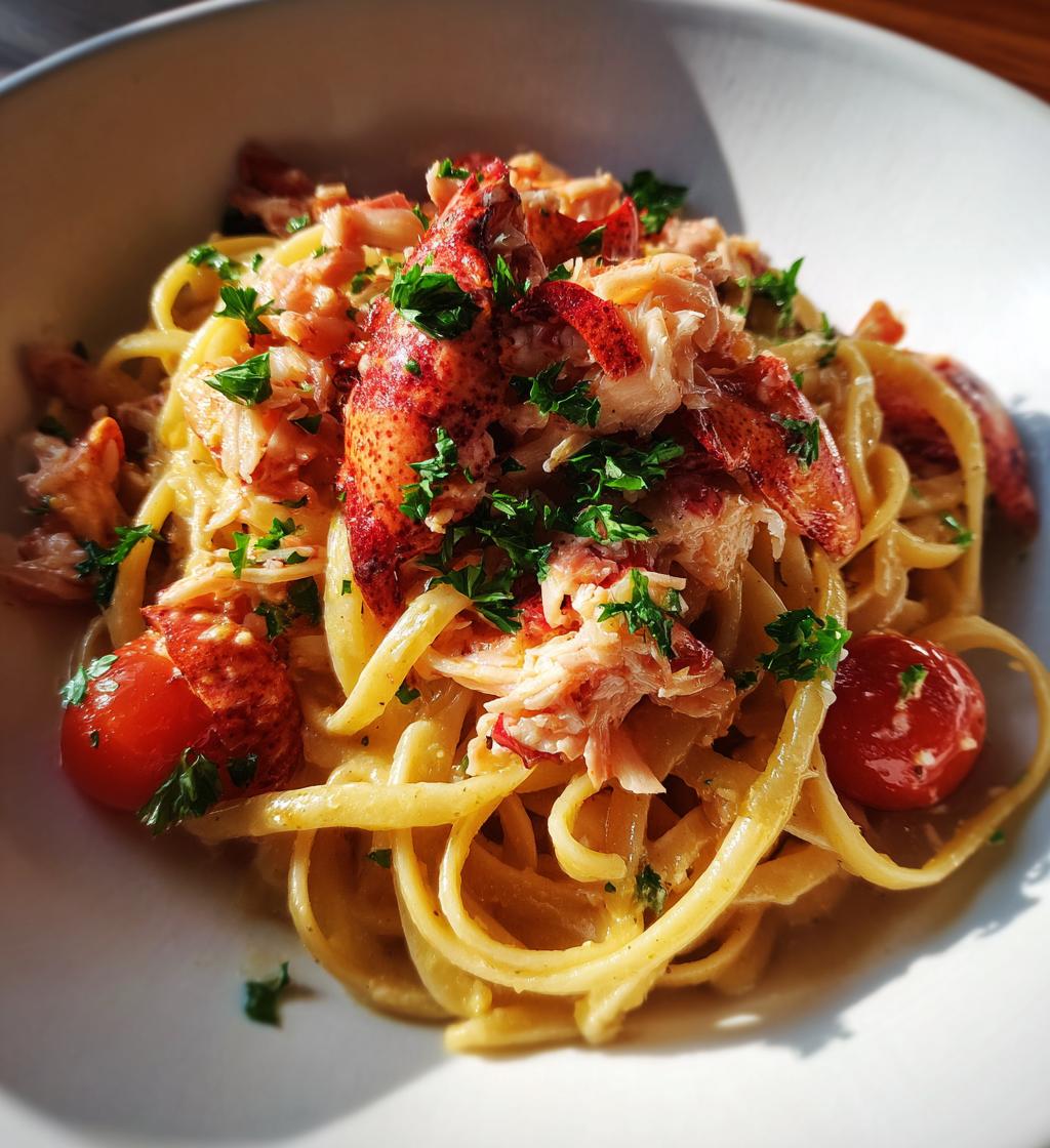 linguine with lobster