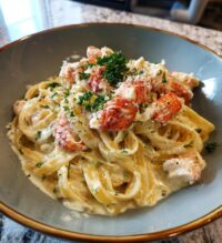 lobster alfredo pasta