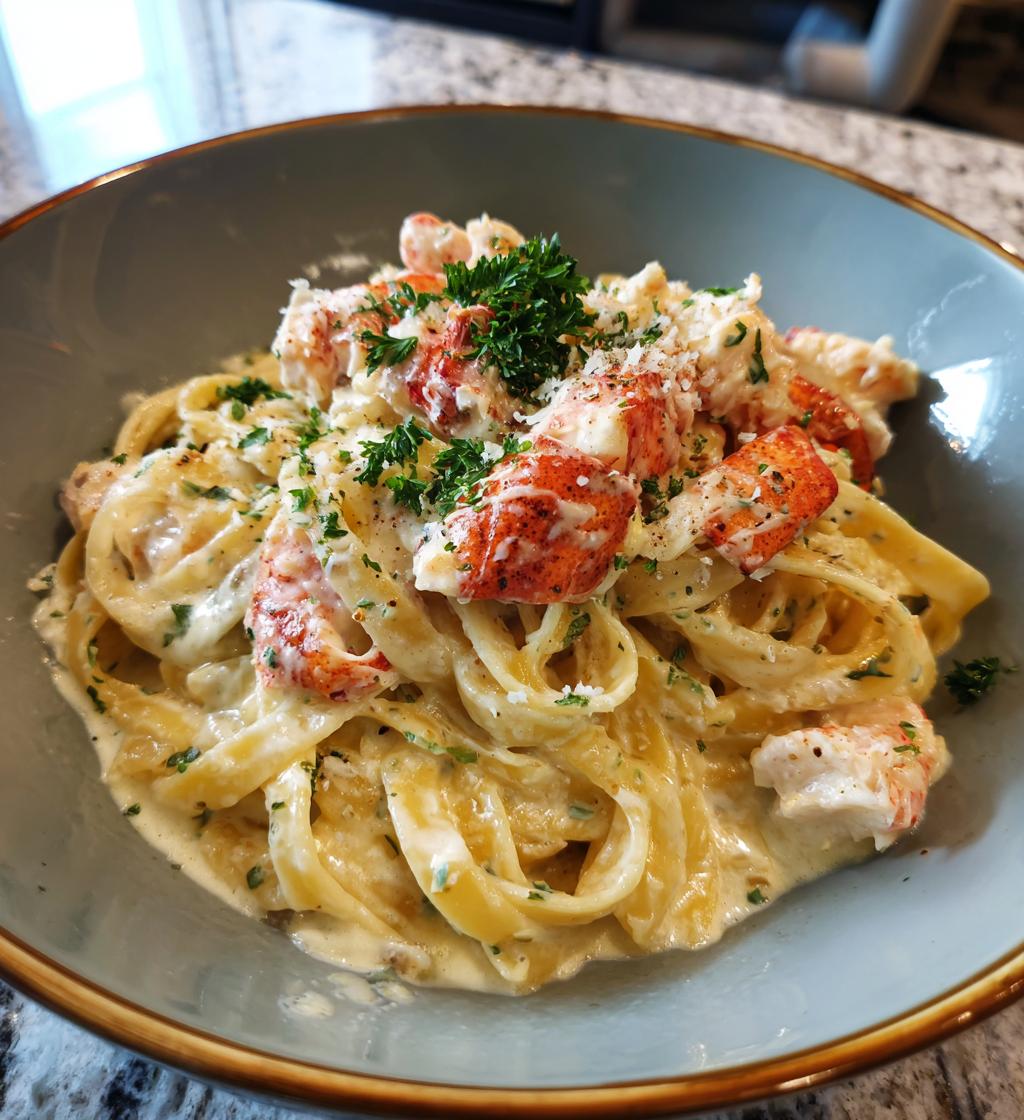 lobster alfredo pasta