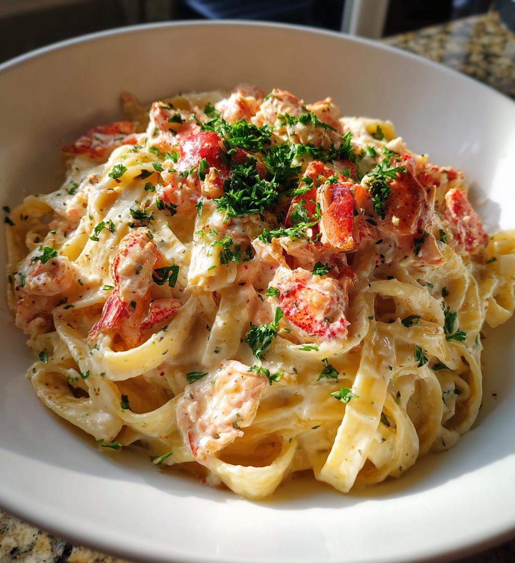 lobster alfredo recipe