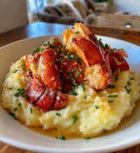 lobster and mashed potatoes